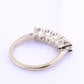 14K White Gold 5 Diamond Band Ring .85 CTW Near Colorless S12–I2 Size 6.5