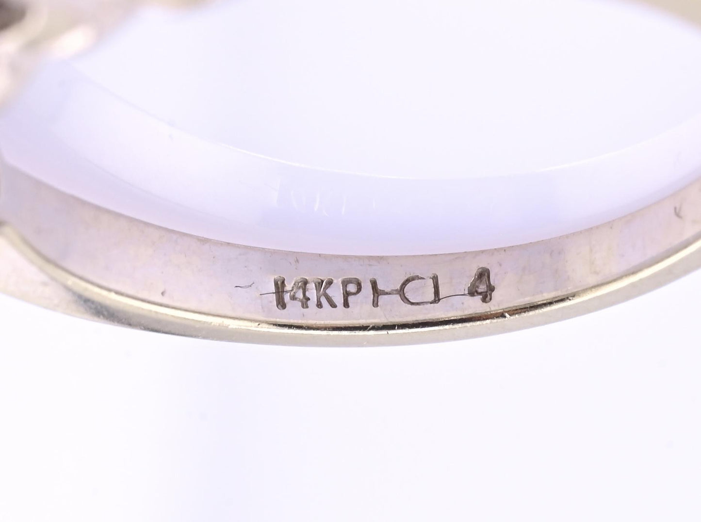 14K White Gold 5 Diamond Band Ring .85 CTW Near Colorless S12–I2 Size 6.5