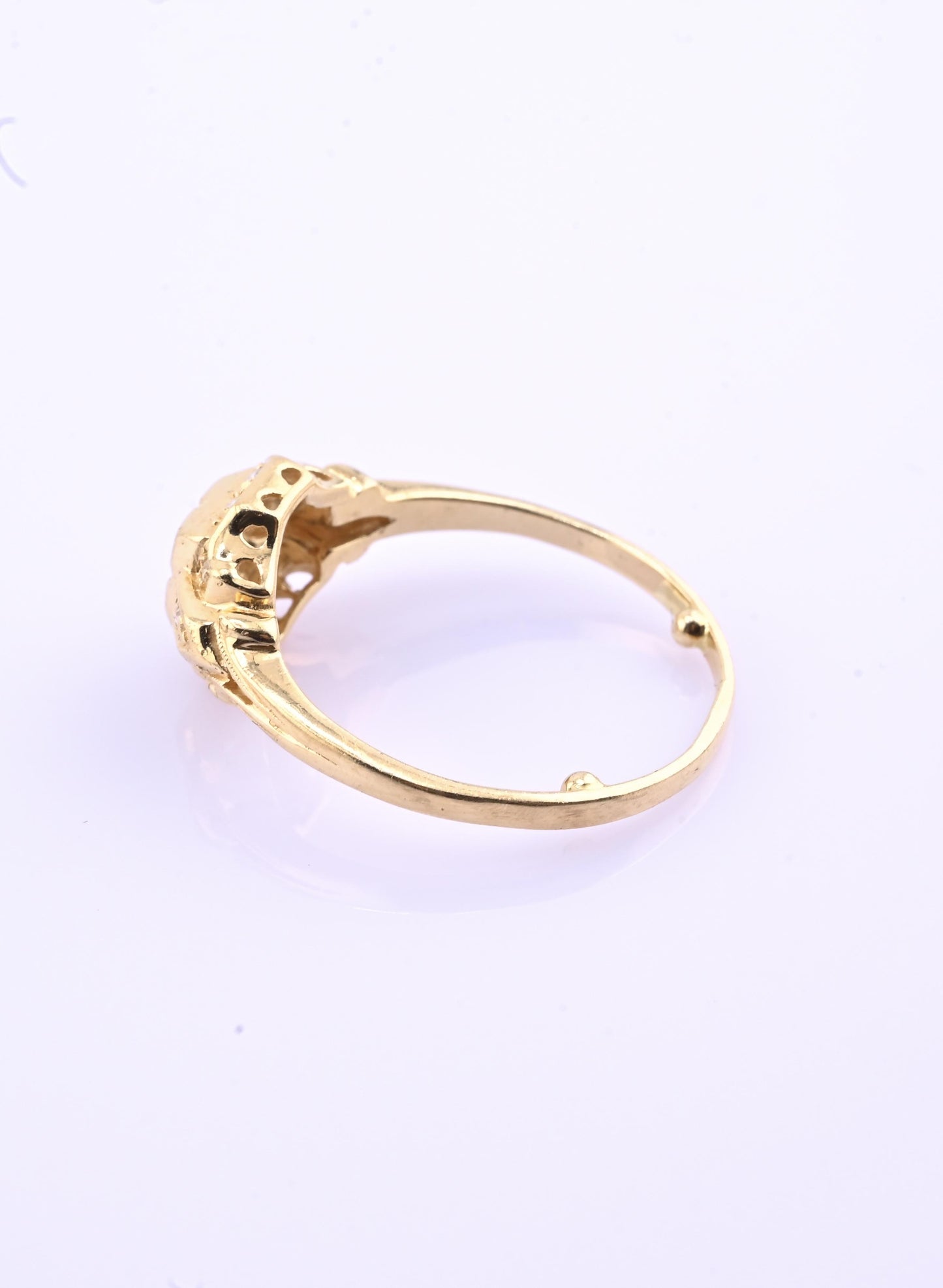 14K Yellow Gold Diamond Ring 13 Diamonds VS–SI Natural 2g Size 5.75
