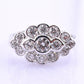 18K White Gold Diamond Ring 1.05 TCW G Color Ring Size 5 GIA Certified