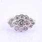 18K White Gold Diamond Ring 1.05 TCW G Color Ring Size 5 GIA Certified