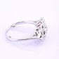 18K White Gold Diamond Ring 1.05 TCW G Color Ring Size 5 GIA Certified