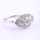 18K White Gold Diamond Ring 1.05 TCW G Color Ring Size 5 GIA Certified