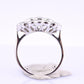 18K White Gold Diamond Ring 1.05 TCW G Color Ring Size 5 GIA Certified