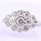 18K White Gold Diamond Ring 1.05 TCW G Color Ring Size 5 GIA Certified