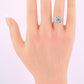18K White Gold Diamond Ring 1.05 TCW G Color Ring Size 5 GIA Certified