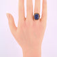 IGI Certified 10K Yellow Gold Carved Spinel Soldier Intaglio Ring Size 5