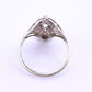 Art Deco Platinum Diamond Ring .50 Carats Center Stone Ring Size 8.75 IGI Cert.