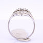Art Deco Platinum Diamond Ring .50 Carats Center Stone Ring Size 8.75 IGI Cert.