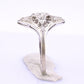 Art Deco Platinum Diamond Ring .50 Carats Center Stone Ring Size 8.75 IGI Cert.