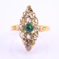 Antique 18K Yellow Gold Ring Art Deco/Edwardian Era Ring Size 5.25