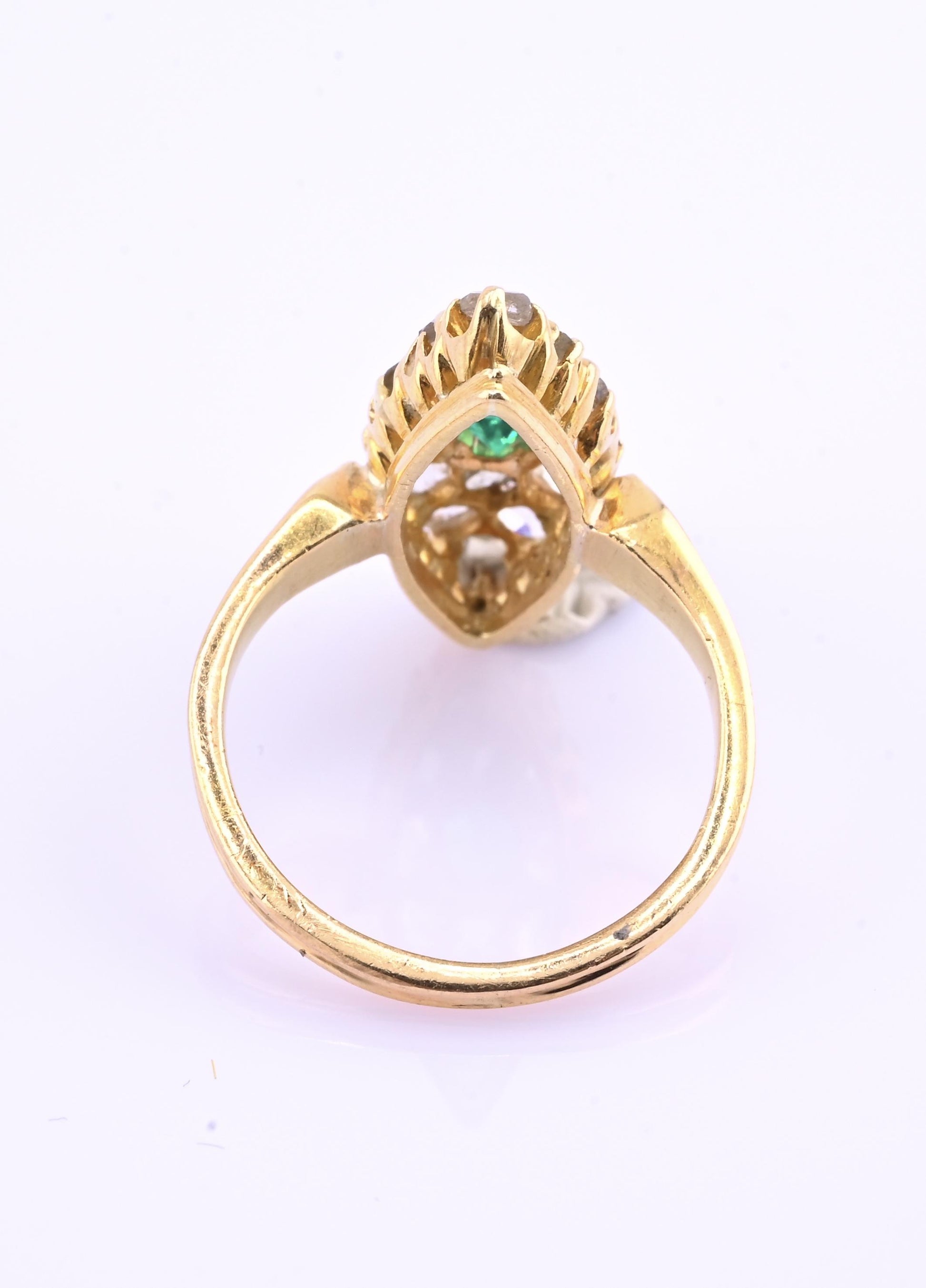 Antique 18K Yellow Gold Ring Art Deco/Edwardian Era Ring Size 5.25