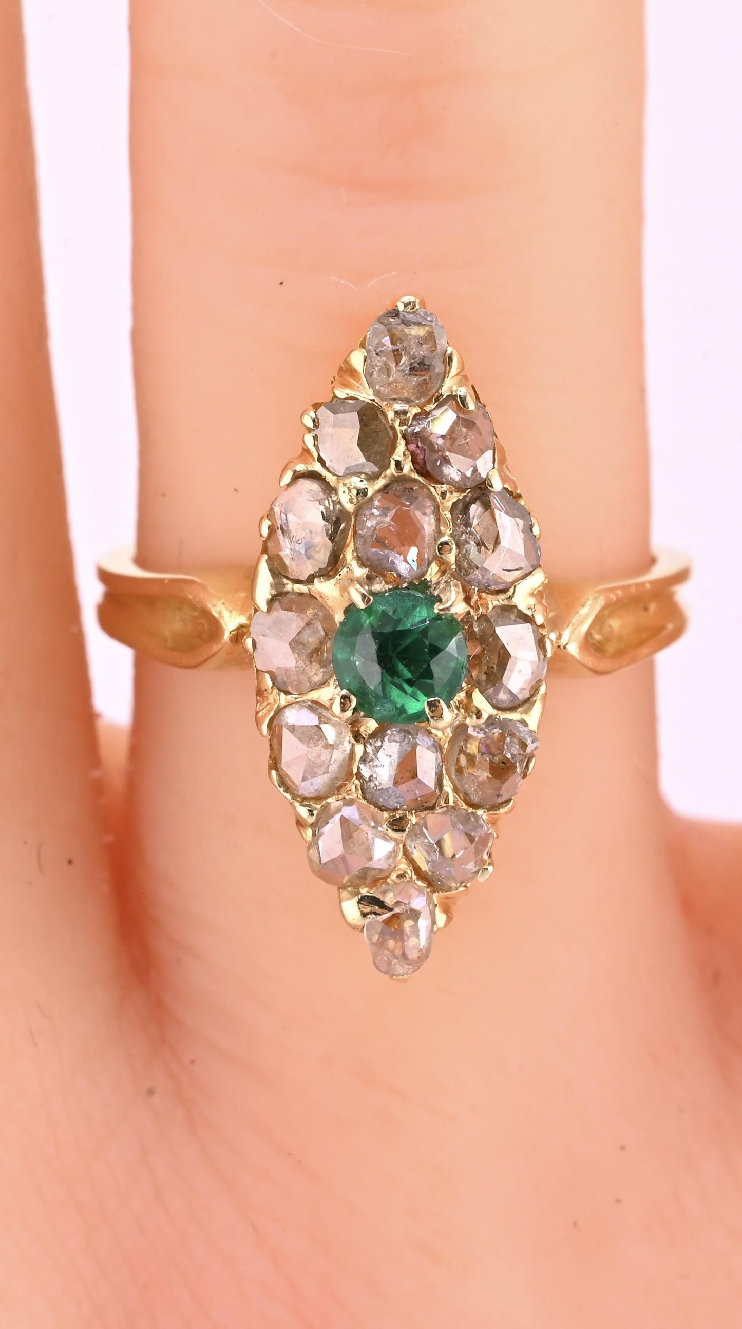 Antique 18K Yellow Gold Ring Art Deco/Edwardian Era Ring Size 5.25