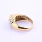 14K Yellow & White Gold IGI Certified 1 Carat Tanzanite Ring Size 6.75