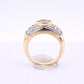 14K Yellow & White Gold IGI Certified 1 Carat Tanzanite Ring Size 6.75