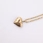 Fabulous 14K Yellow Gold Heart Shape Pendant & Chain