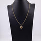 Fabulous 14K Yellow Gold Heart Shape Pendant & Chain
