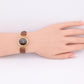 Exceptional Baume Mercier Ladies Tiger Eye Dial Wristwatch 18K Yellow Gold