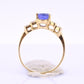 IGI Certified 14K Yellow Gold Tanzanite Ring 1.40ct Natural Tanzanite
