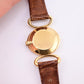Exceptional Baume Mercier Ladies Tiger Eye Dial Wristwatch 18K Yellow Gold