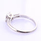 Platinum Diamond Ring GIA Certified 0.70 Center Stone D Color SI1 Ring Size 6