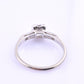 Platinum Diamond Ring GIA Certified 0.70 Center Stone D Color SI1 Ring Size 6