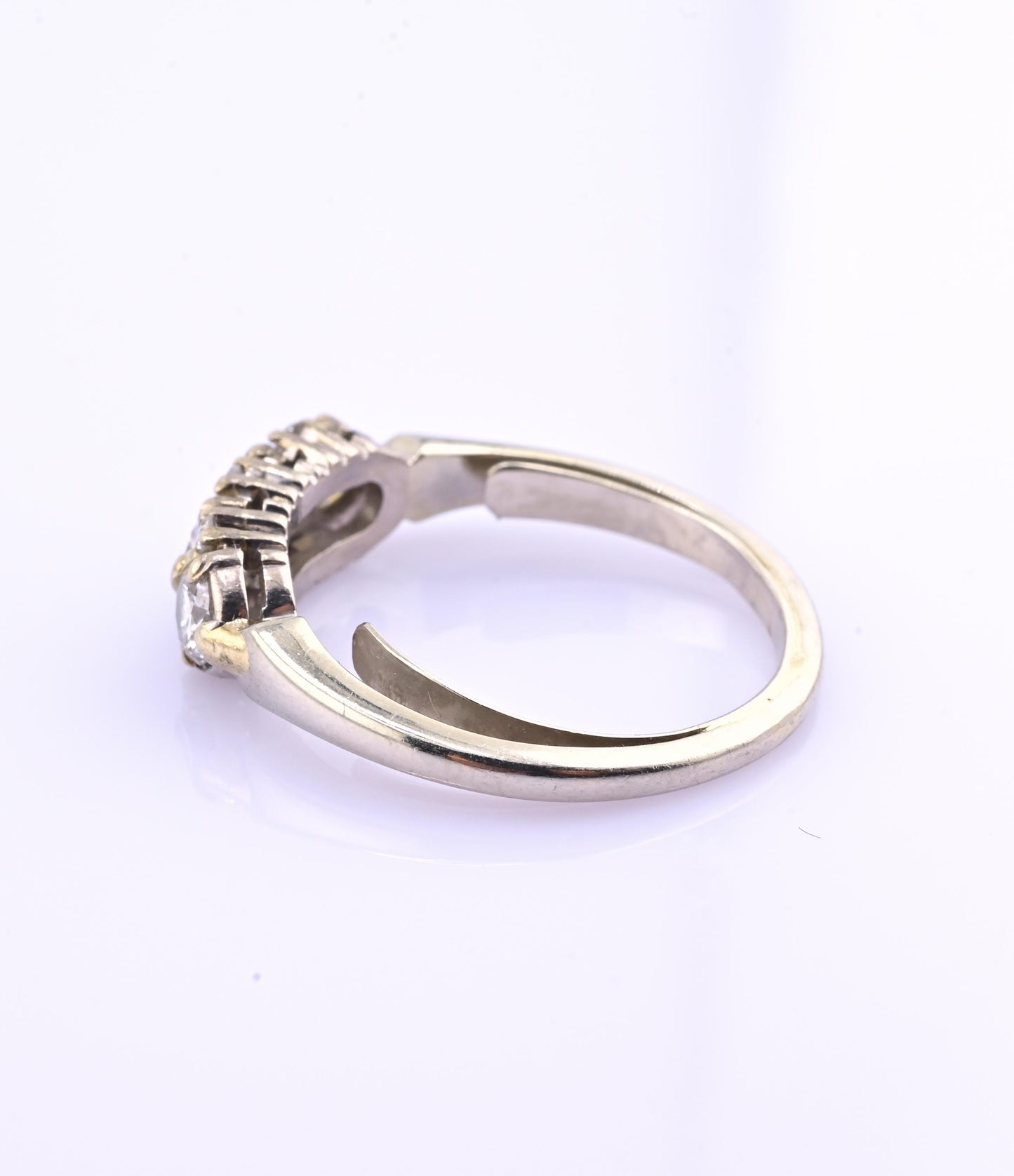 18K White Gold IGI Certified Diamond Ring 1.00 TCW VS Clarity Ring Size 7.75