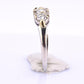 18K White Gold IGI Certified Diamond Ring 1.00 TCW VS Clarity Ring Size 7.75