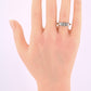 18K White Gold IGI Certified Diamond Ring 1.00 TCW VS Clarity Ring Size 7.75