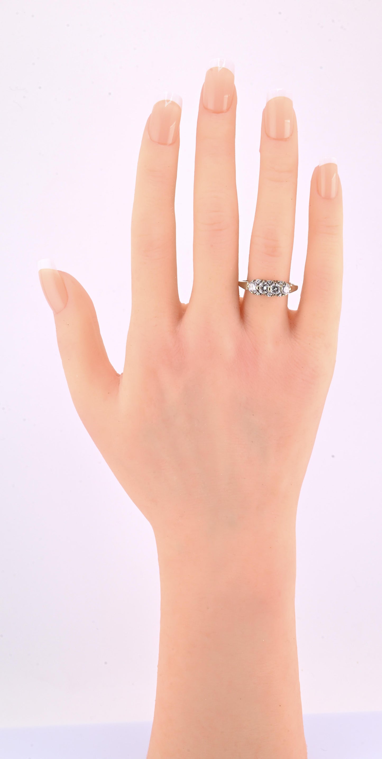 18K White Gold IGI Certified Diamond Ring 1.00 TCW VS Clarity Ring Size 7.75