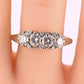 18K White Gold IGI Certified Diamond Ring 1.00 TCW VS Clarity Ring Size 7.75