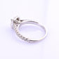 14K White Gold IGI Certified Natural Diamond Halo Ring 0.95 TCW Size 6