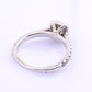14K White Gold IGI Certified Natural Diamond Halo Ring 0.95 TCW Size 6