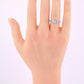14K White Gold IGI Certified Natural Diamond Halo Ring 0.95 TCW Size 6