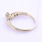 14K Yellow Gold 5-Diamond Ring 0.63 Carats Natural Diamonds Ring Size 9.5
