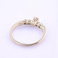 14K Yellow Gold 5-Diamond Ring 0.63 Carats Natural Diamonds Ring Size 9.5