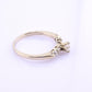 14K Yellow Gold 5-Diamond Ring 0.63 Carats Natural Diamonds Ring Size 9.5