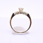 14K Yellow Gold 5-Diamond Ring 0.63 Carats Natural Diamonds Ring Size 9.5