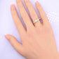 14K Yellow Gold 5-Diamond Ring 0.63 Carats Natural Diamonds Ring Size 9.5