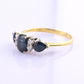 18K Gold IGI Certified Sapphire Ring VS Diamonds IGI Certified Ring Size 7.75