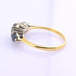 18K Gold IGI Certified Sapphire Ring VS Diamonds IGI Certified Ring Size 7.75