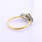 18K Gold IGI Certified Sapphire Ring VS Diamonds IGI Certified Ring Size 7.75