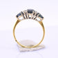 18K Gold IGI Certified Sapphire Ring VS Diamonds IGI Certified Ring Size 7.75