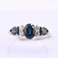18K Gold IGI Certified Sapphire Ring VS Diamonds IGI Certified Ring Size 7.75