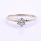IGI Certified 14K White Gold Solitaire Diamond Ring – 0.45ct, Size 7.5