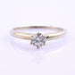 IGI Certified 14K White Gold Solitaire Diamond Ring – 0.45ct, Size 7.5