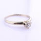 IGI Certified 14K White Gold Solitaire Diamond Ring – 0.45ct, Size 7.5