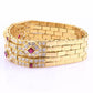 Important French 18K Gold Diamond & Ruby Bracelet | Attrib. Andre Vassort Paris