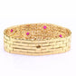 Important French 18K Gold Diamond & Ruby Bracelet | Attrib. Andre Vassort Paris