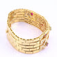 Important French 18K Gold Diamond & Ruby Bracelet | Attrib. Andre Vassort Paris